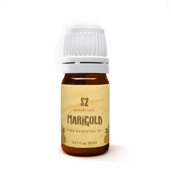 Marigold Essential Oil - 100% Pure and Natural - Delightful! - Therapeutic grade - 5ml - Undiluted