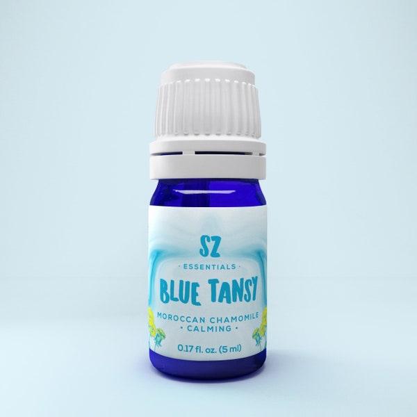 Blue Tansy Essential Oil (Moroccan Chamomile) - 100% Pure and Natural - Undiluted - 0.17 Fl. Oz.