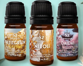 Neroli Essential Oil Set: 100% Pure Aromatherapy Oils (3 x 6.5mL)