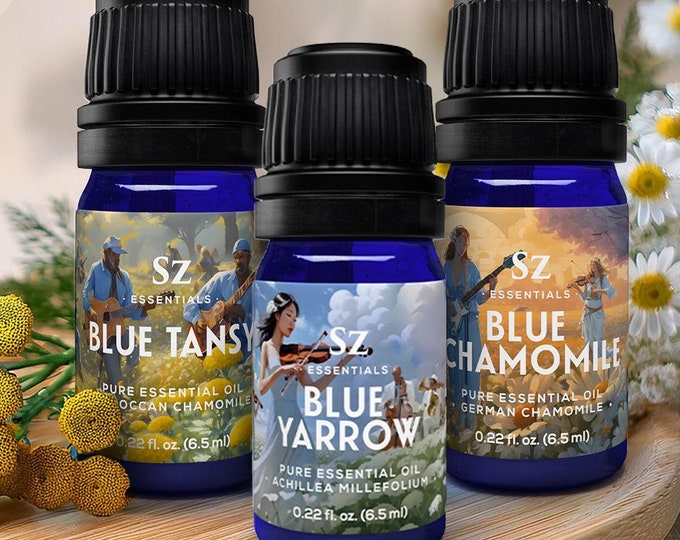 We Got The Blues - Set of 3 Essential Oils - 100% Pure and Undiluted - Blue-Oil lovers, this is for you!