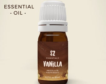 Aceite Esencial de Vainilla - Felicidad Absoluta - 100% Puro y Natural - Sin Diluir - 5ml