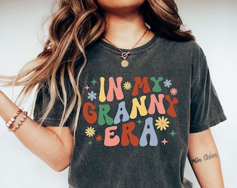 Comfort Colors In my Granny Era Tshirt, Trendy Granny Tee, Retro Grandma Gift, Mother's Day Gift for a Grandmother Shirt