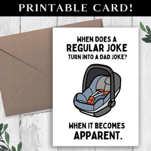 TÉLÉCHARGEMENT NUMÉRIQUE 1ère carte drôle de fête des pères, bonne première fête des pères, carte à imprimer pour un premier cadeau pour un nouveau papa, est-ce 2025, bientôt papa