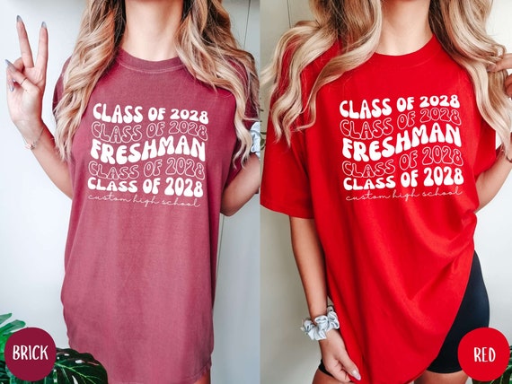 Comfort Colors® Freshman Class of 2028 Shirt, Personalized