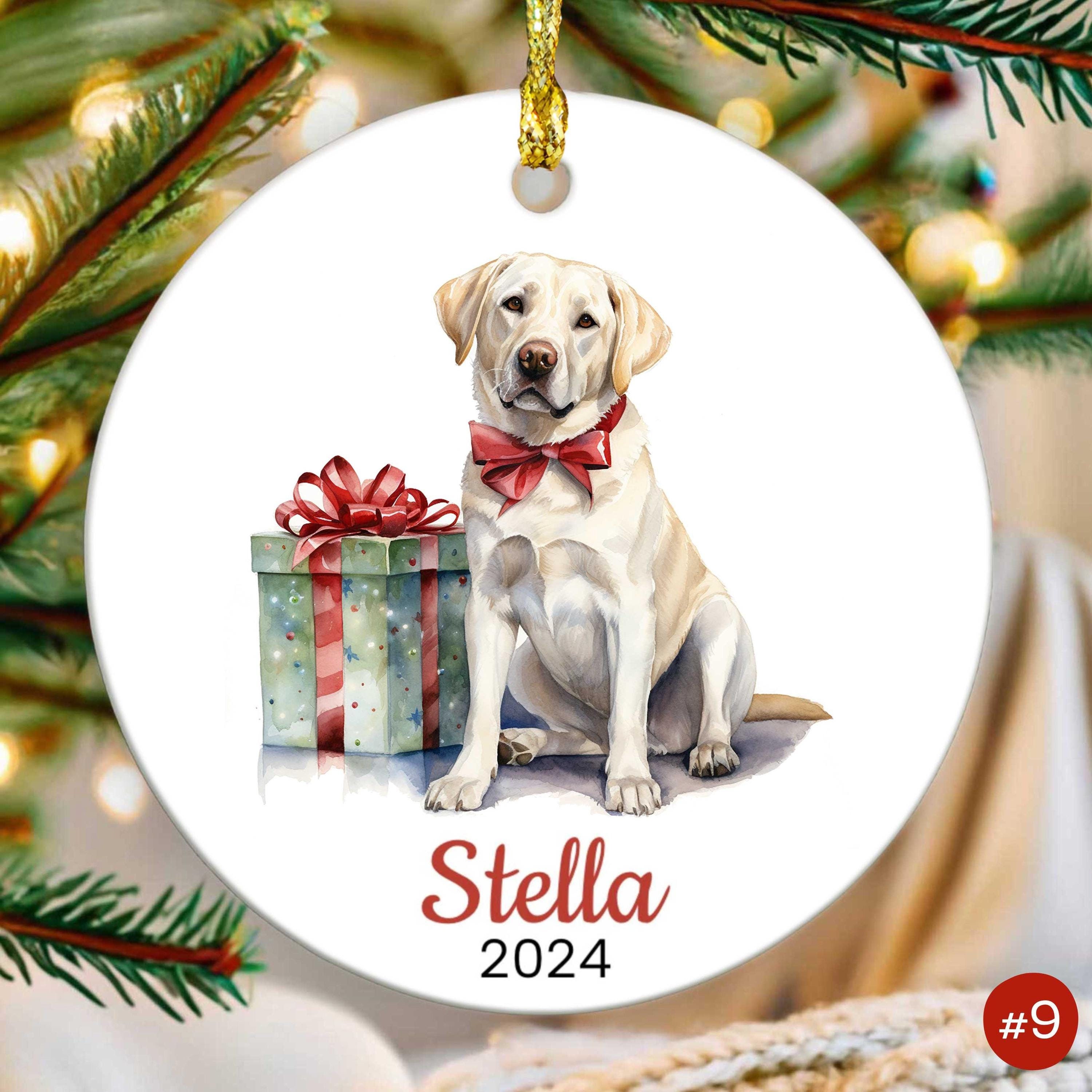 sachin and babi light blue dress Santa Dog Figurines Christmas Decorations Holiday Tabletop Decor main image 1