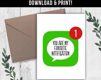 DIGITAL DOWNLOAD Funny Valentines Card, Long Distance Relationship Card, Long Distance Greeting Card for Boyfriend, Girlfriend, Him, Her