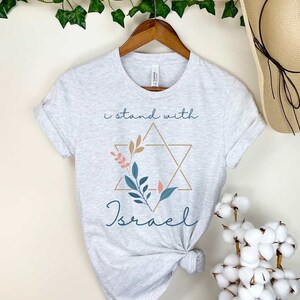 I Stand With Israel T-shirt, Pray For Israel, Israel Love Shirt, Support Israel Tee, Peace in Israel Tee, Jewish T-Shirt, Freedom shirt Gift