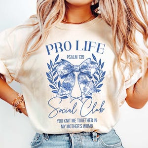 Comfort Colors® Pro Life Christian Shirt, Choose Life Christian Toile De Jouy Chinoiserie, Unapologetically ProLife, Save the Babies Tee