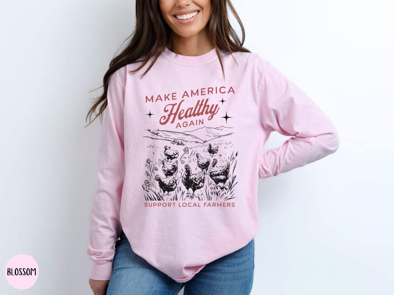 Comfort Colors® 6014 Make America Healthy Again MAHA Longsleeve Shirt