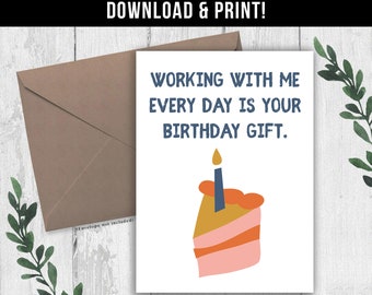 Coworker Birthday Card - Etsy
