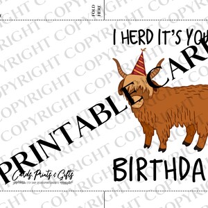 Herd T's Your Brthday Cow Puns Funny Humor Brthday Card Brtsh - View #10