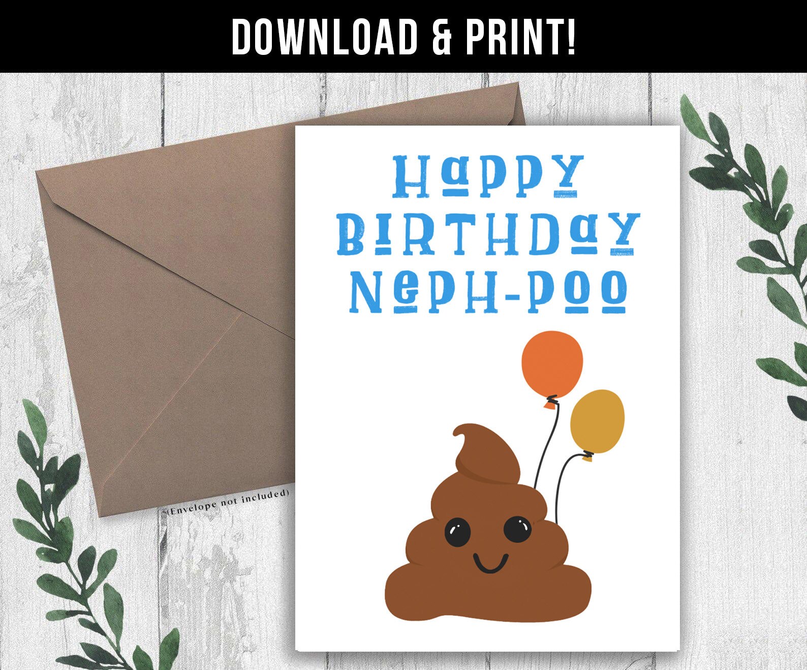 Birthday Poop Card UK