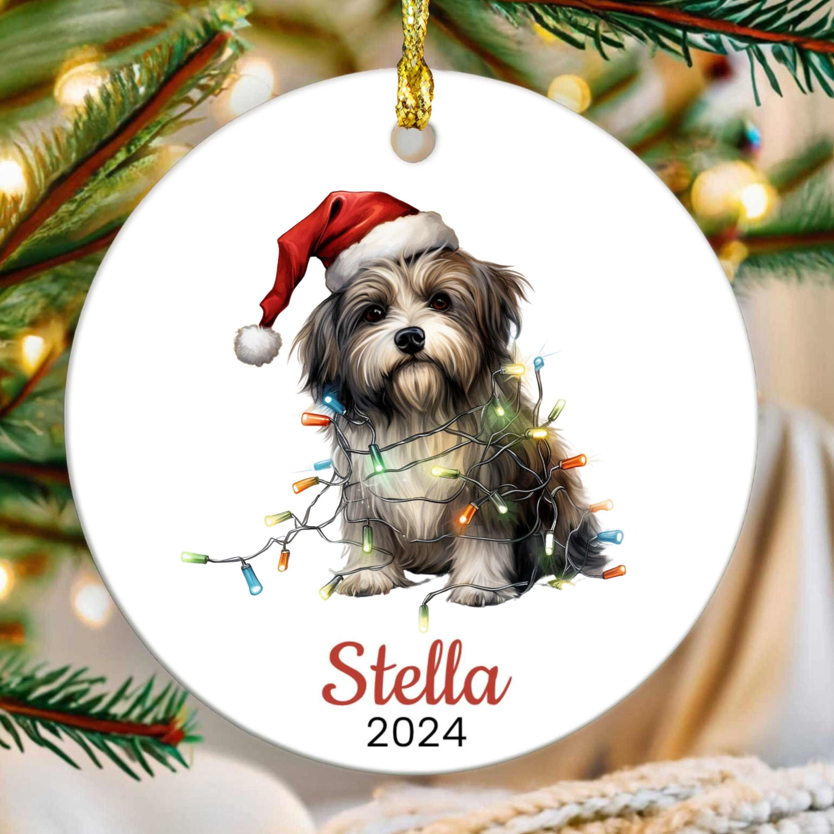 Lhasa apso christmas ornament hotsell