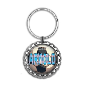 Key Ring, Key Fob, Soccer Key Ring, Soccer Key Fob, Soccer, Sports Key Fob, Soccer Gift, Soccer Award, Personalized Key Fob