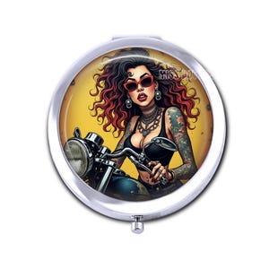 Compact Mirror, Pocket Mirror, Fashion Accessory, Make Up Mirror, Hand Mirror, Retro, Small Mirror, Hand Held Mirror, Rockabilly