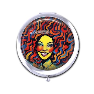Compact Mirror, Pocket Mirror, Fashion Accessory, Make Up Mirror, Hand Mirror, Retro, Small Mirror, Hand Held Mirror, Rockabilly
