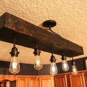 Rustic Farmhouse Light Fixture LED image 4