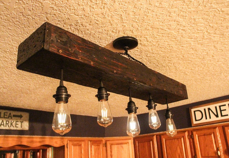 Rustic Farmhouse Light Fixture LED Bild 4