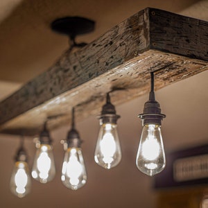 Rustic Farmhouse Light Fixture LED image 1