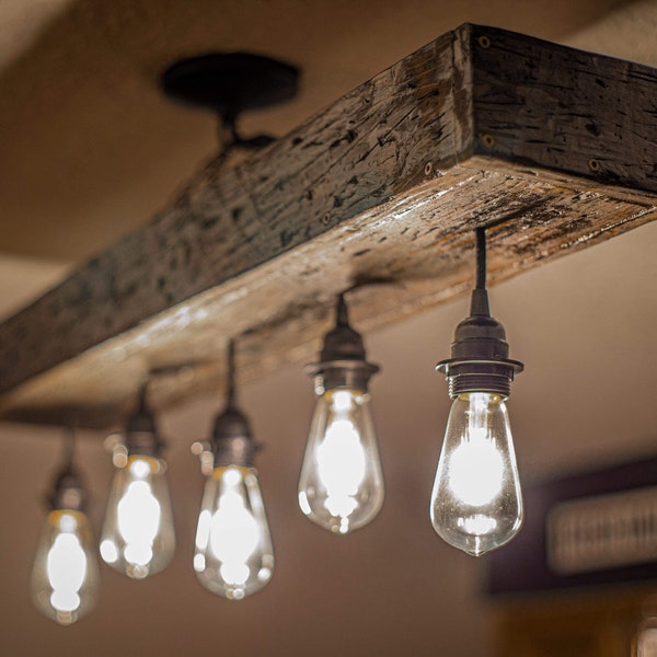 Rustic Farmhouse Light Fixture LED