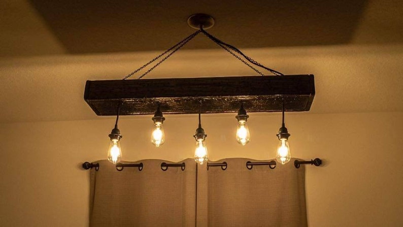 Rustic Farmhouse Light Fixture LED Bild 6