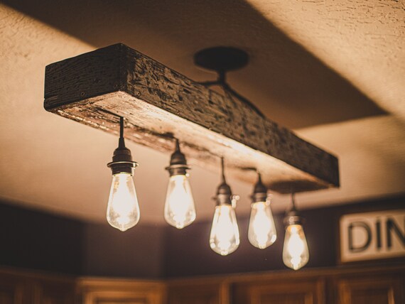 Rustic Farmhouse Light Fixture LED Etsy Australia