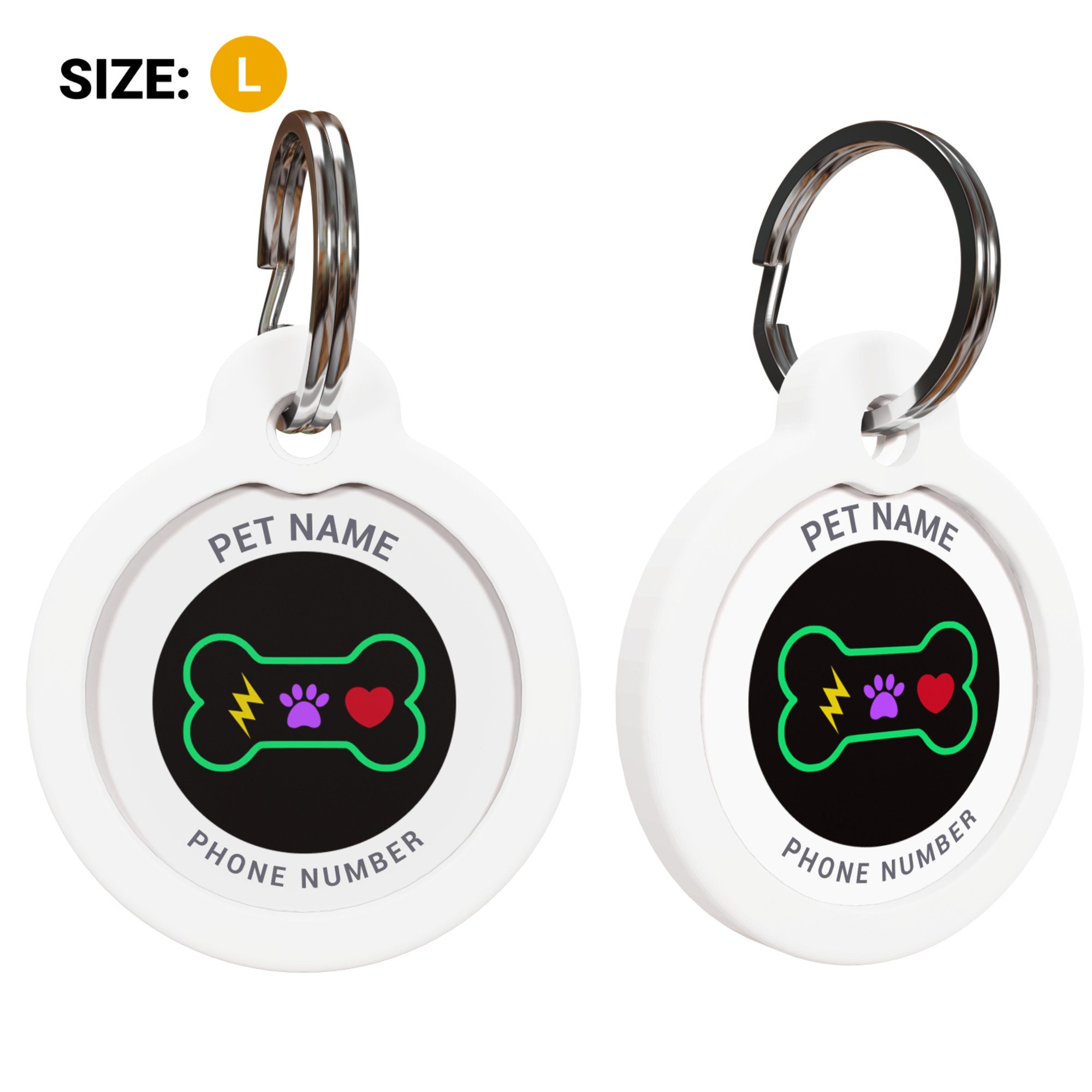 Digital Pet Tag Gift For Dogs Double sided Tag QR Pet ID Etsy
