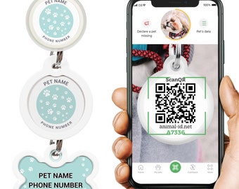 Dog ID Tag, Custom Dog Tag, Personalized Bone Dog Tag, Resin Dog Tag, Dog Tags For Dogs