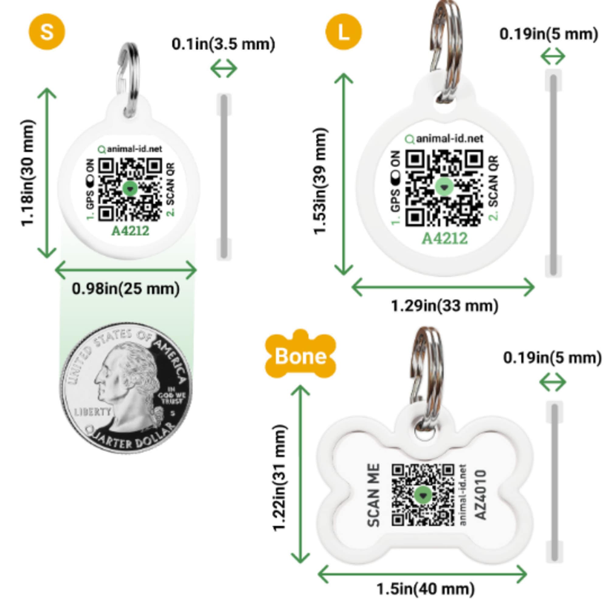 Silent Cat Id Tag QR Code, Personalized QR Code Cat Kitten Id Tag ...