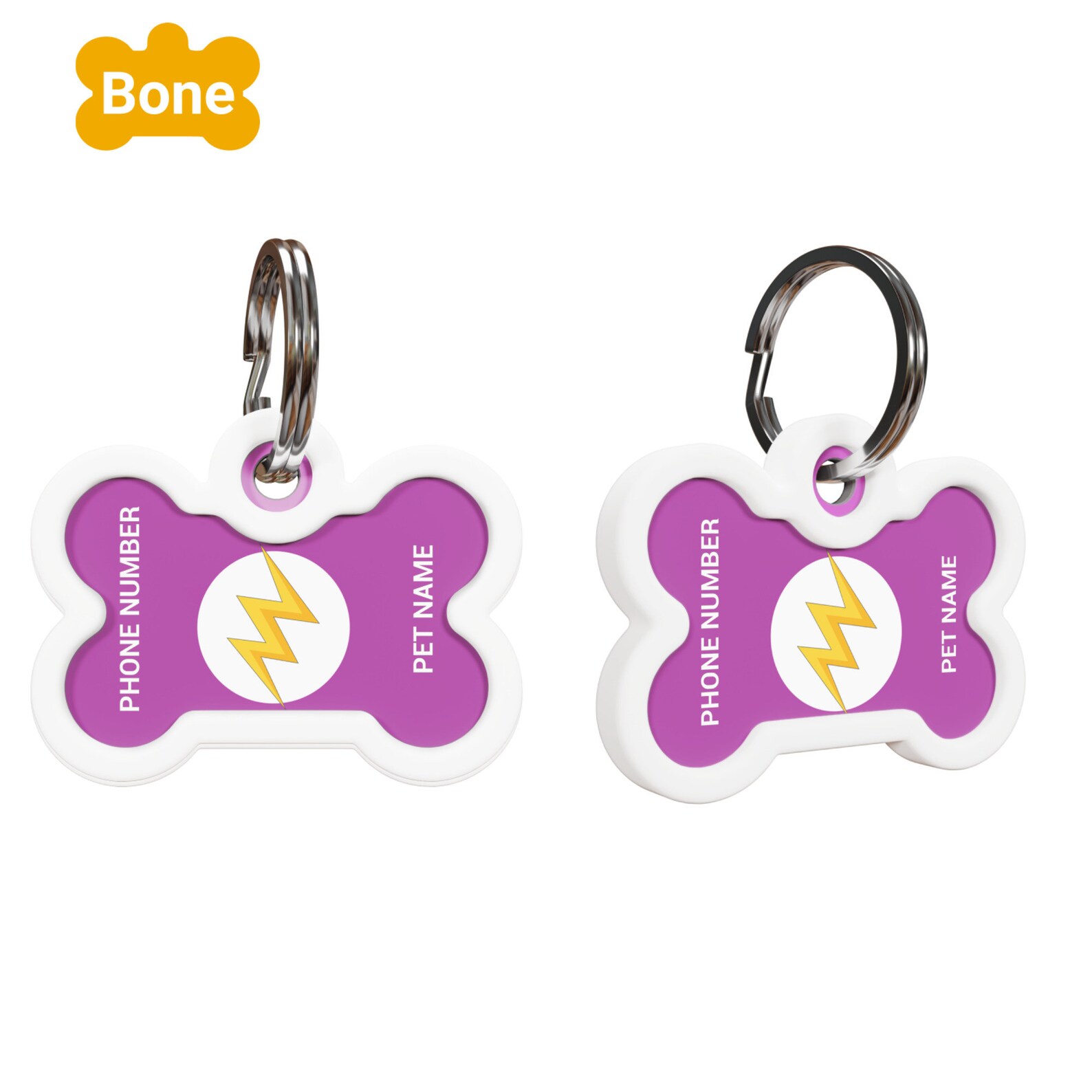 Silicone Dog Tag Designer Dog Tag Custom Pet Tag Dog Etsy