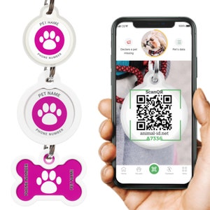 Personalized Dog Id Tag For Collar Silent Pet Tags Cat Tag Engraved Dog Name Tag Outdoor Waterproof Dog Tags For Dogs