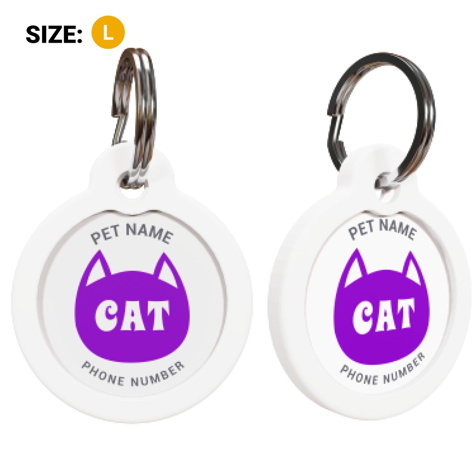 Custom Cat Tag Cat Supplies Cat Name Tag Personalized Etsy