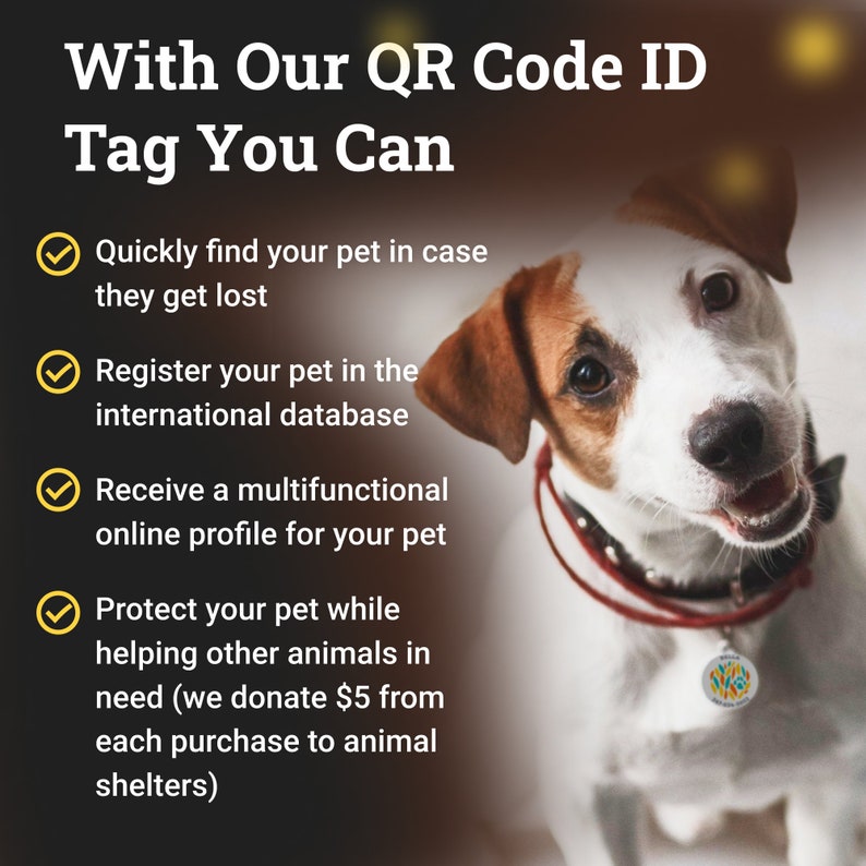 Silent Cat Id Tag QR Code, Personalized QR Code Cat Kitten Id Tag ...