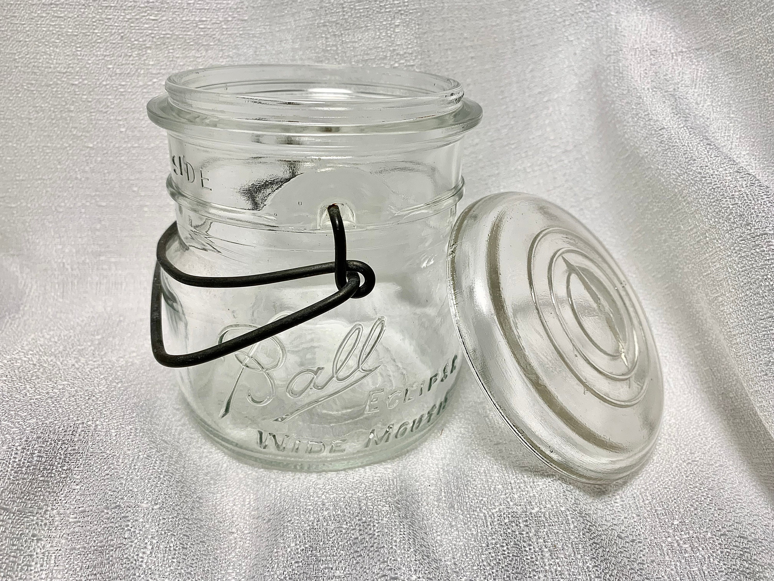 Vintage Ball Eclipse Wide Mouth Round Clear 'squat Etsy UK