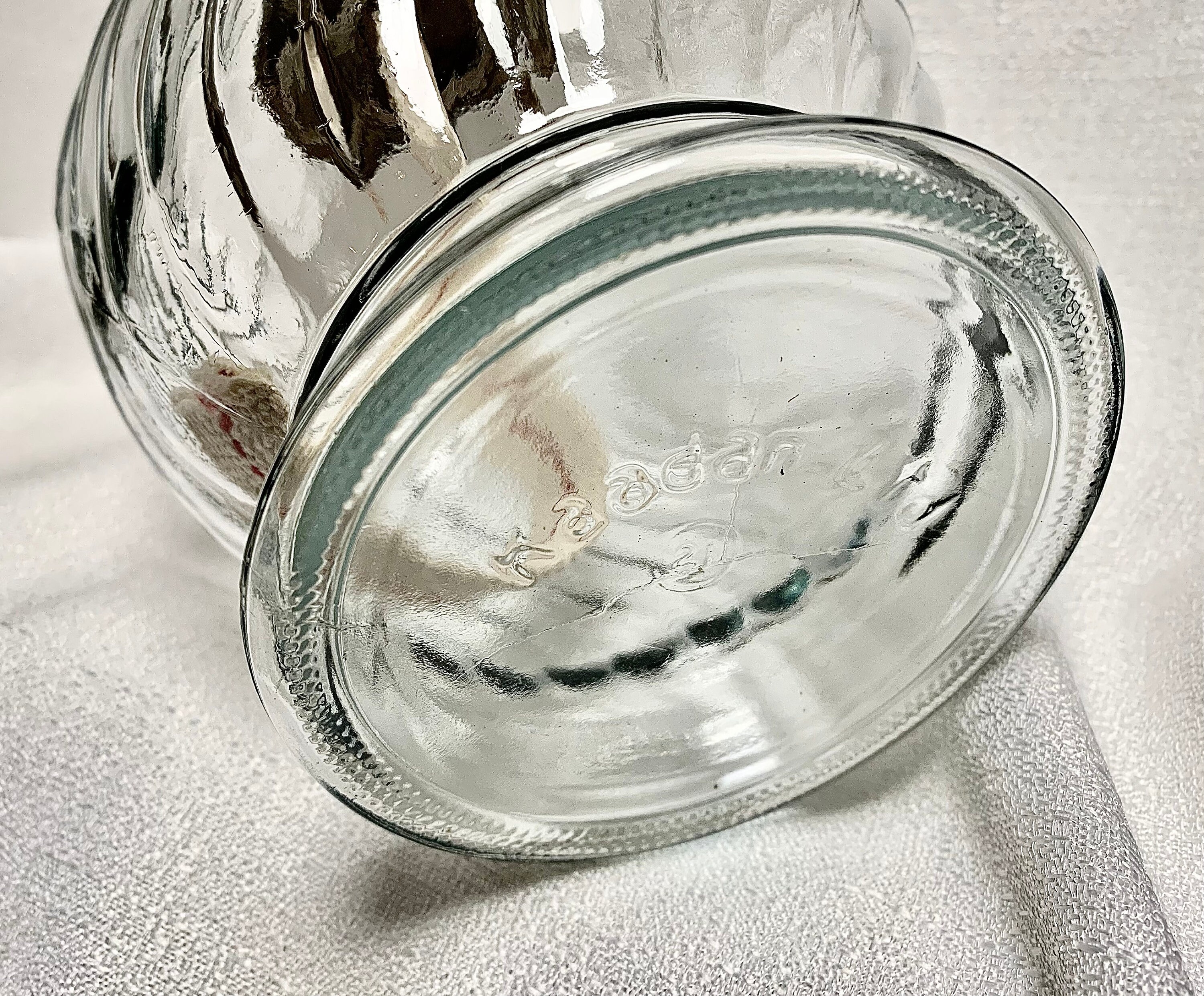Vintage 1970s-1980s | Kaadan Ltd. | Large Clear Swirled