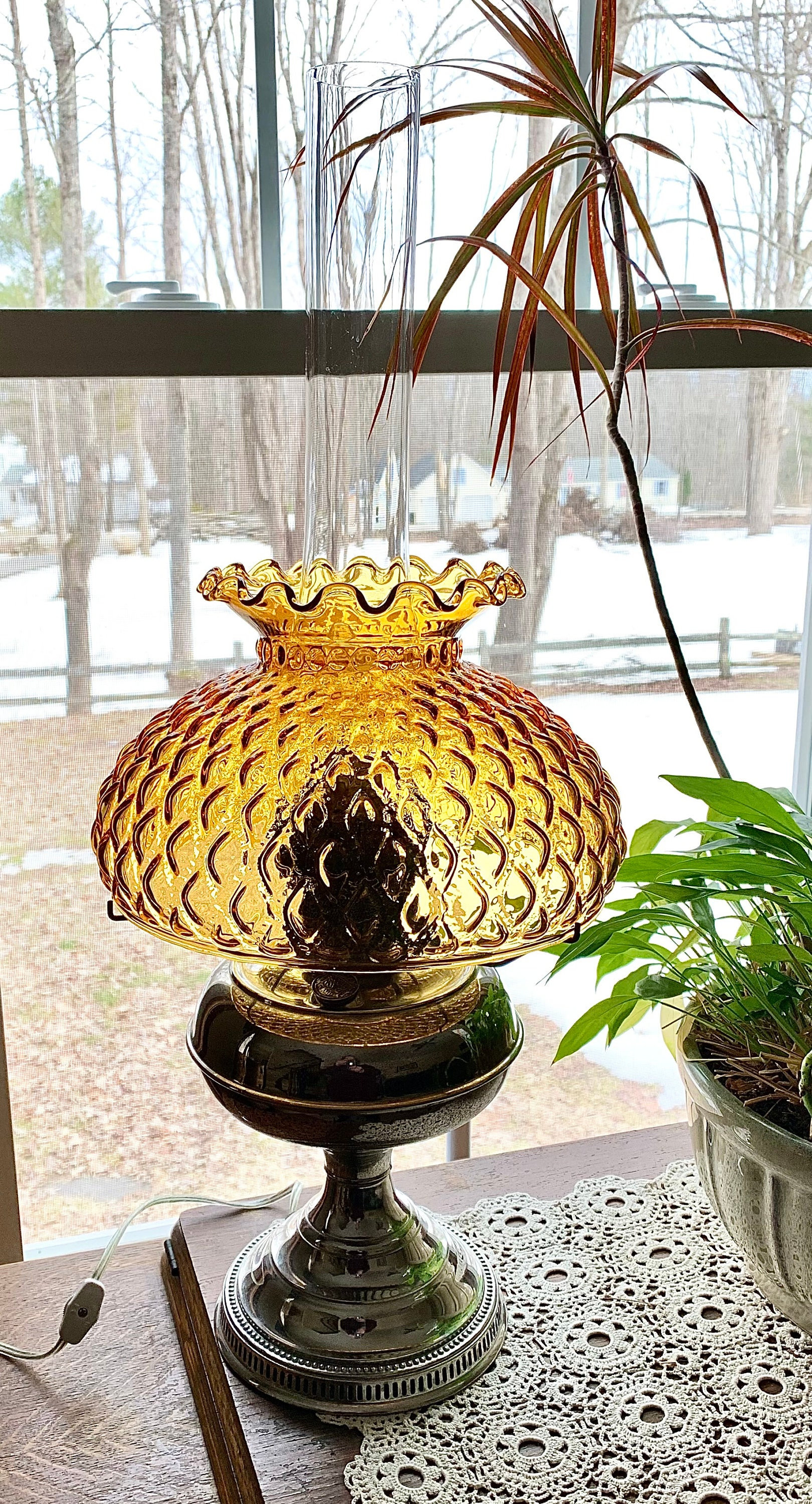 Amber Quilted Shade - Etsy Amber Quilted Shade - Etsy