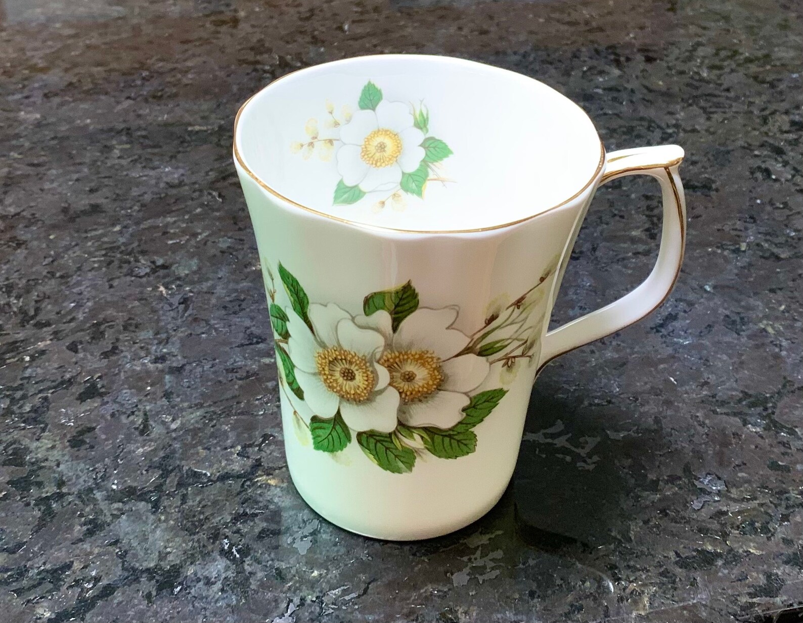 1970s Vintage Duchess Bone China Coffee Cup White Dogwood Etsy