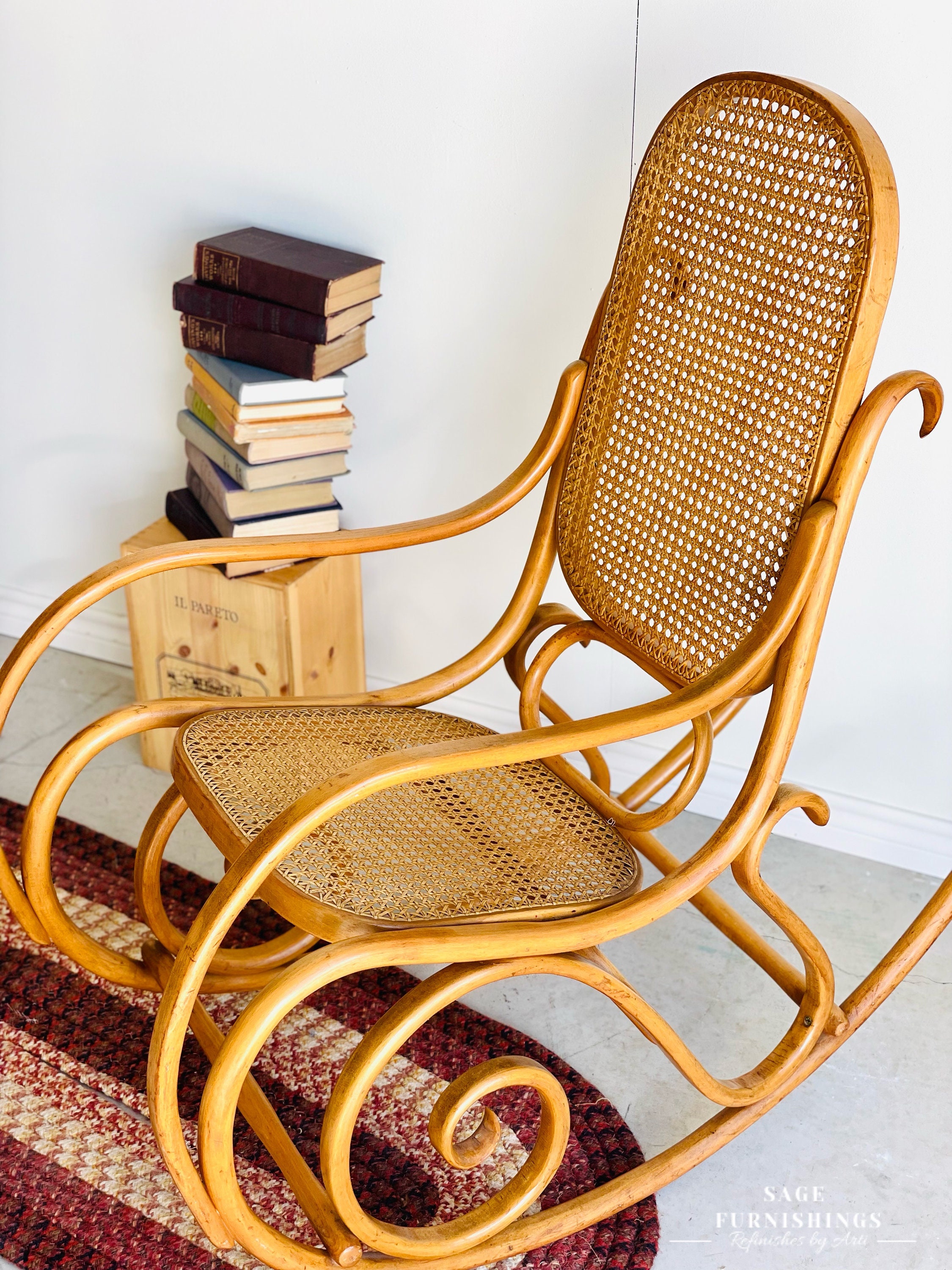 Made in Poland Bentwood Rocking Chair Vintage Bentwood Chair MCM