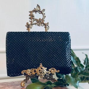 Vintage Whiting & Davis Evening Purse | Classic Metal Mesh Clutch, Timeless 1920s Style, Perfect for Formal Events Parties