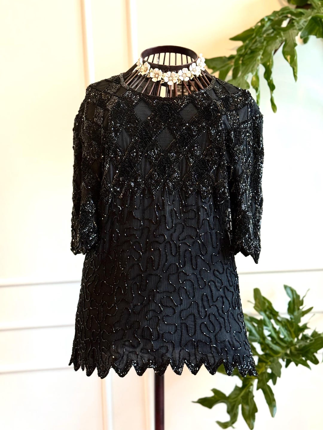 Sequin Vintage Top-Bust 38 to 40