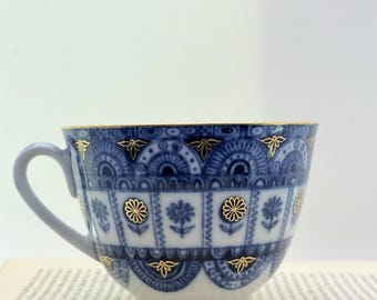 Lomonosov Cobalt Net Tea Trio: Vintage USSR Imperial Porcelain - Etsy