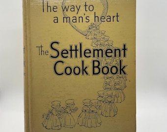 Vintage Books The Settlement Cook Book 28th Edition, September 1947 Books for Decor Home decor Vintage Books The Way to a man’s heart
