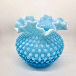 Gifts for Home | Fenton HobNail Oppulancent Vase Collectibles Vintage Home Decor