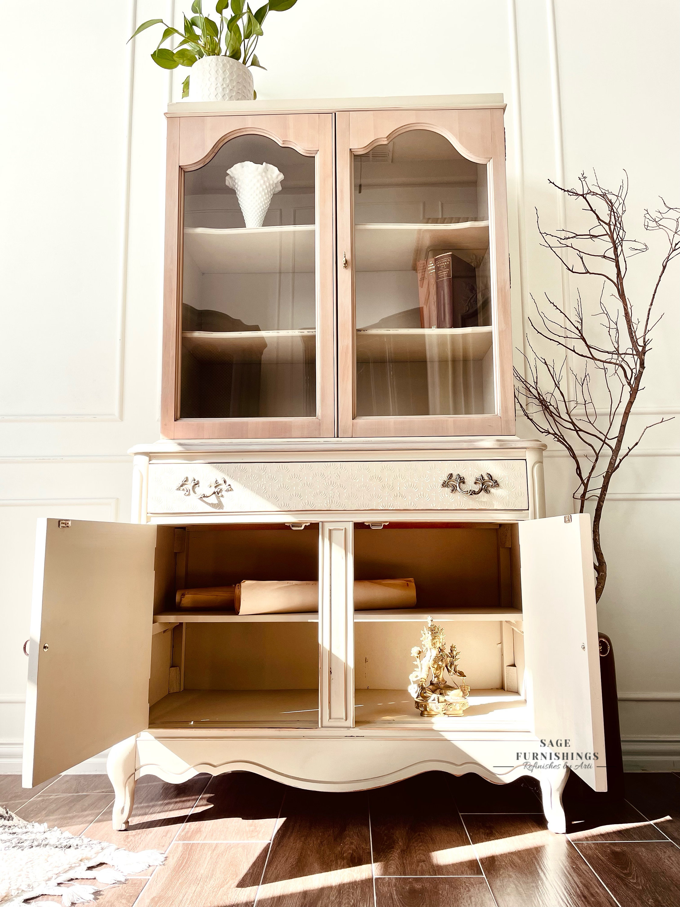 Vintage China Kitchen Hutch Dining Room Hutch Pie Pie