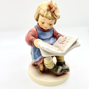 Gifts for Home | Goebel Hummel Porcelain “What’s New?” #418 Collectible Figurine Vintage Statue