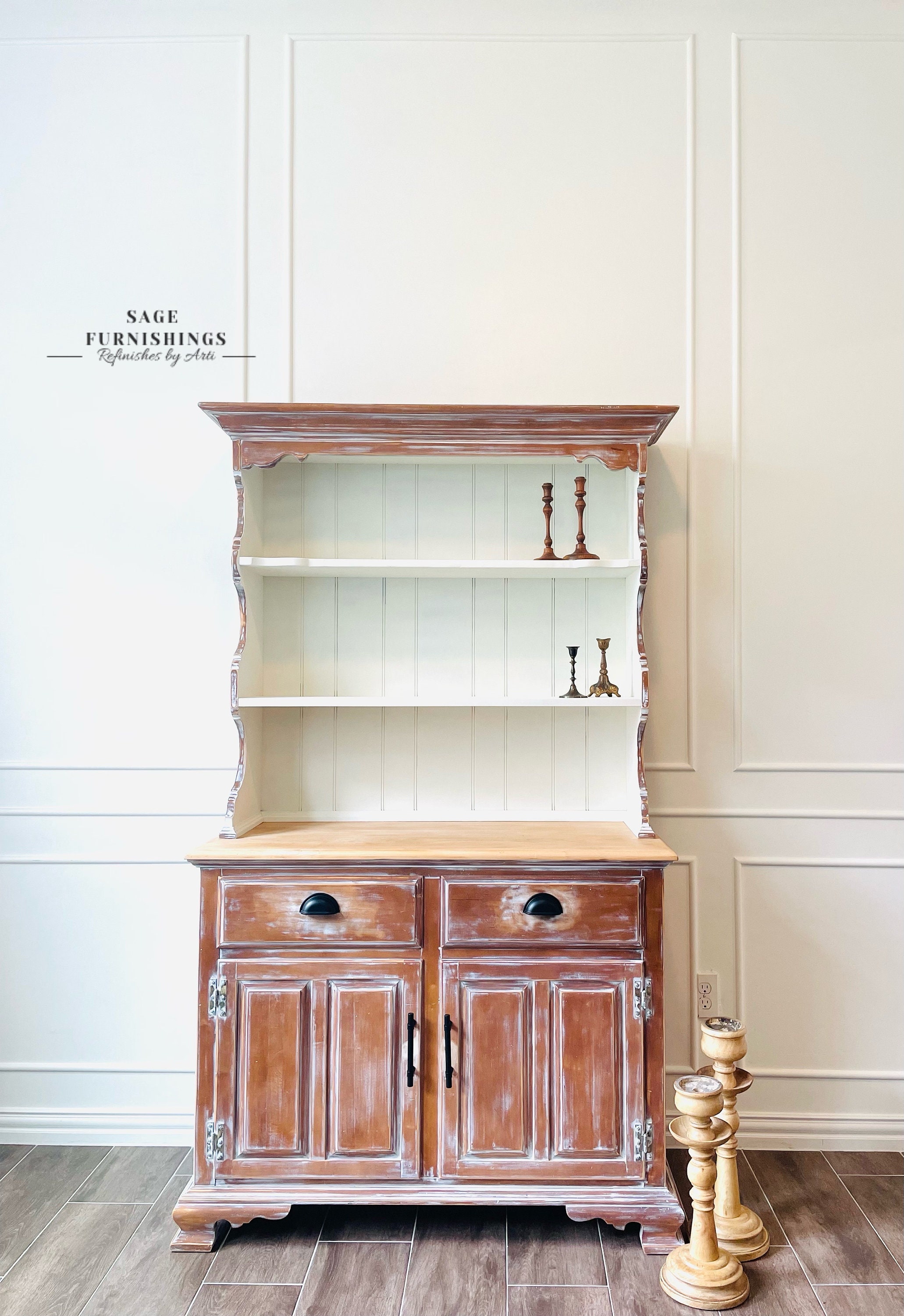 Farmhouse Hutch Kitchen China Hutch and Buffet Cottage Country Etsy