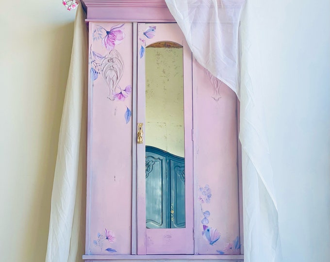 Vintage Linen Cabinet | Bathroom Cupboard | Entryway Cabinet | Gifts ...