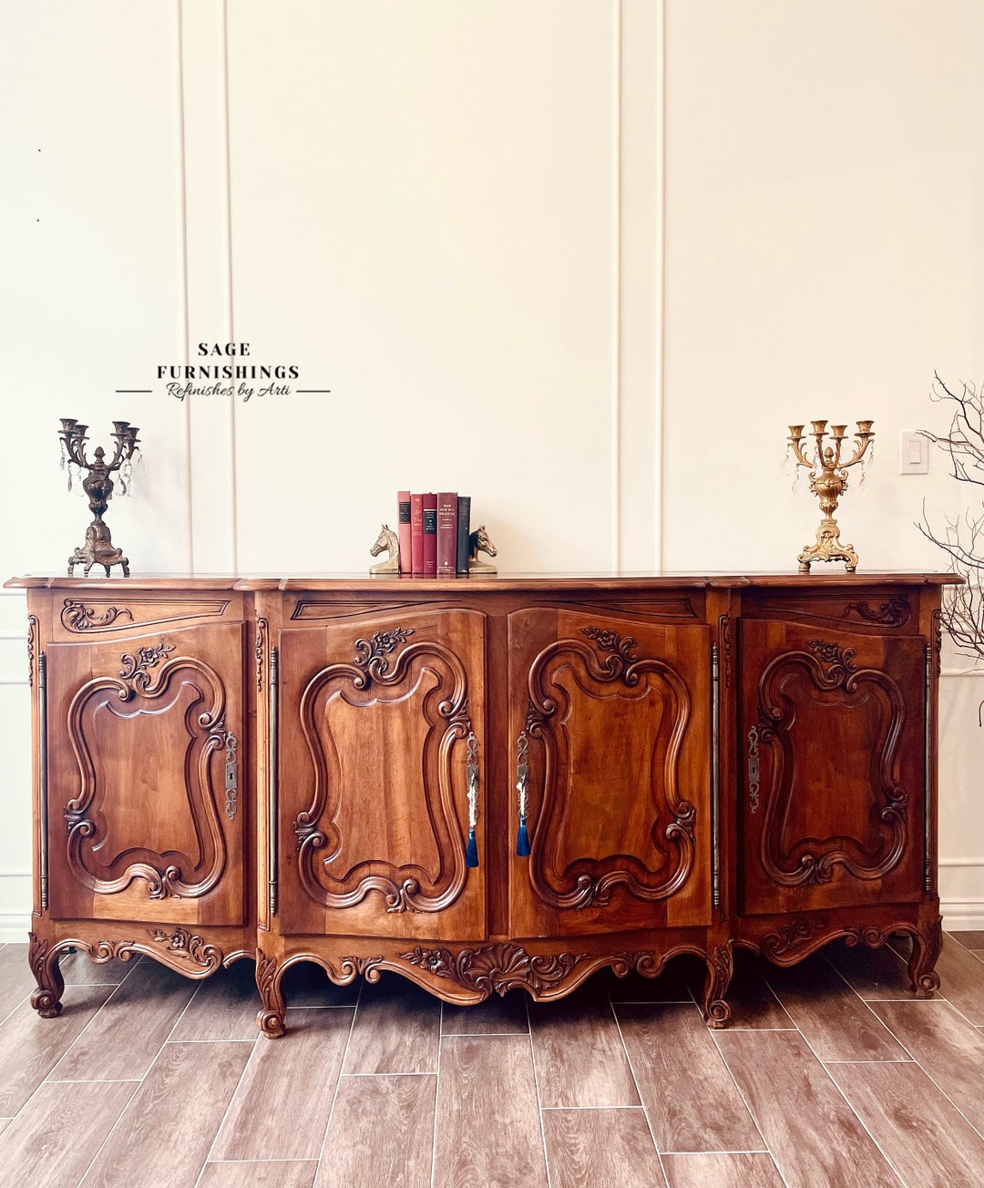 French Antique Buffet Sideboard Dining Room Buffet Coffee Bar French ...