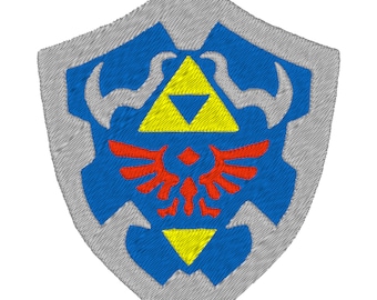 Hylian Shield: Zelda - Digitale Stickerei - 4&quot;x4&quot;