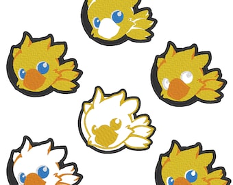Chocobo: Final Fantasy - Digitale Stickerei - 4&quot;x4&quot;